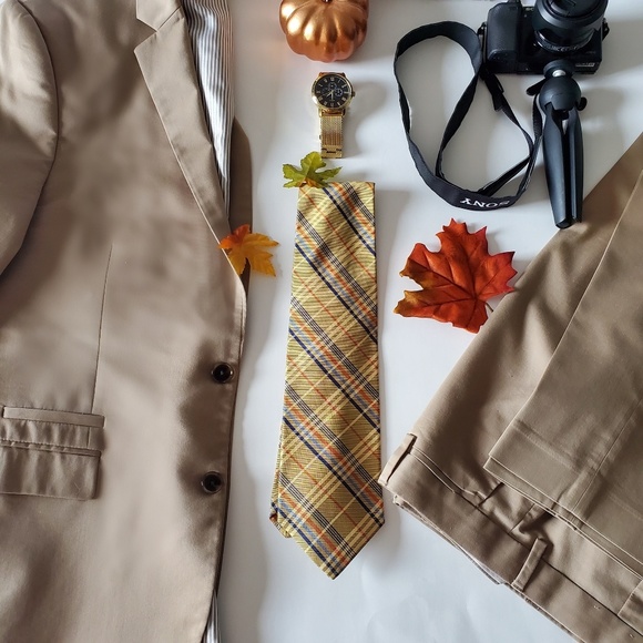 Express Other - Express photographer slim fit khaki suit